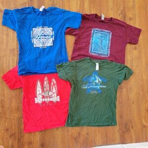 Hawaii Graphic Kids T-Shirts - Blue, Red, Green, Maroon